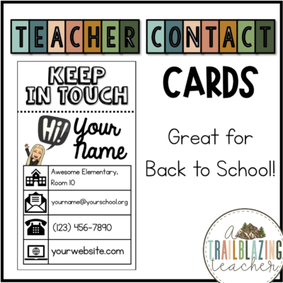 How to Increase Parent-Teacher Communication with a Teacher Contact Card